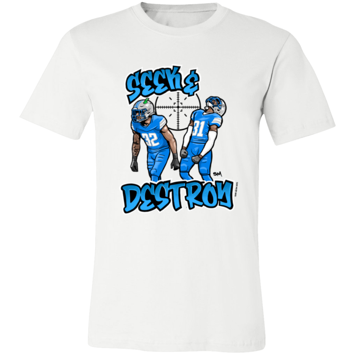 Seek & Destroy Unisex White T-Shirt