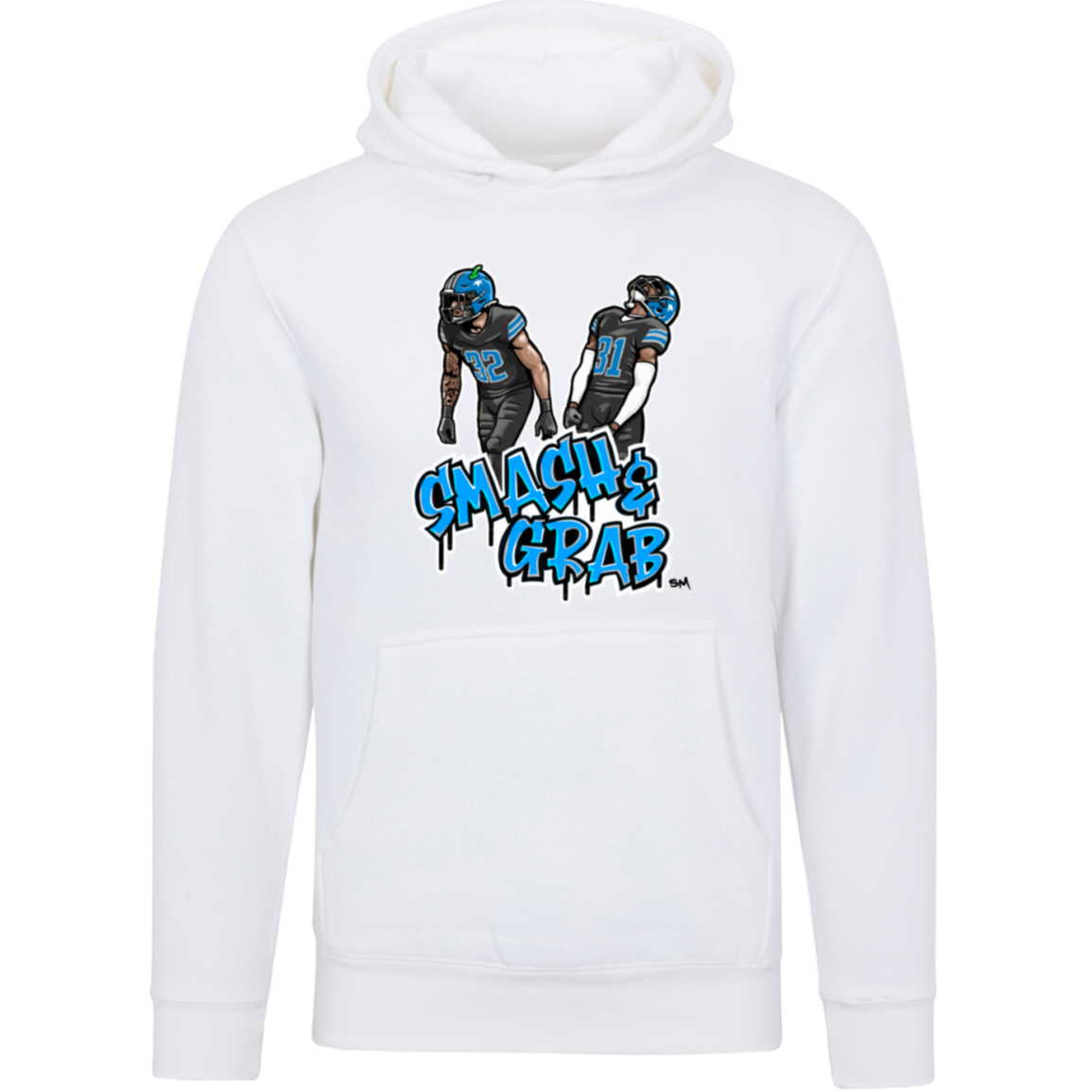 Smash & Grab Unisex Hoodie with Black Jersey
