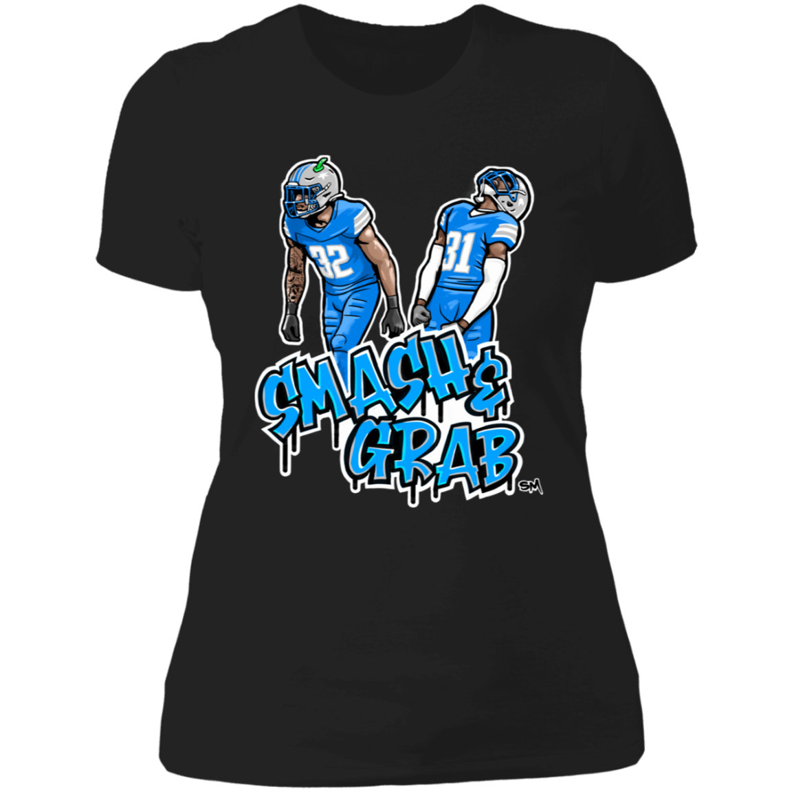 Smash & Grab Women's T-Shirt with Blue Jersey
