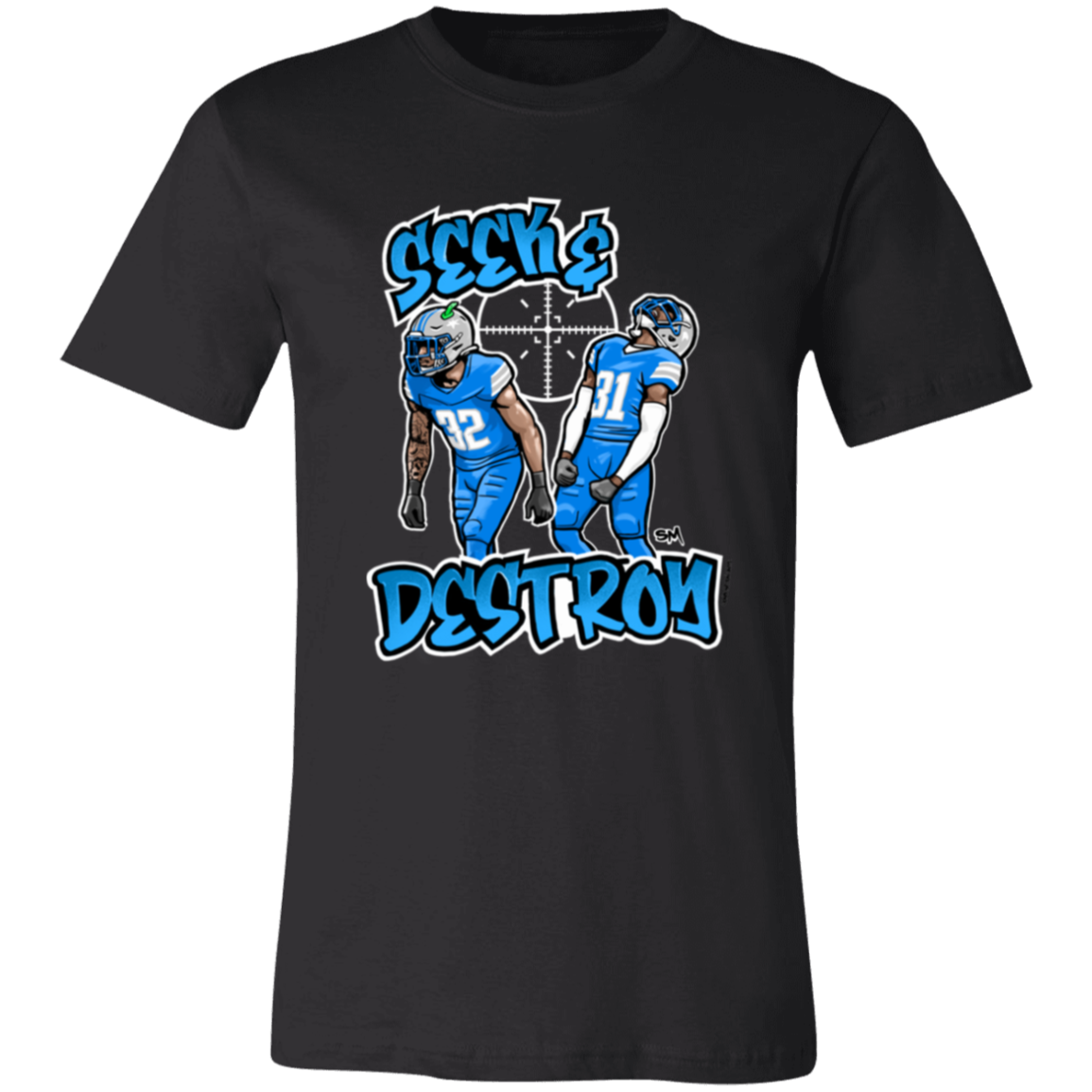 Seek & Destroy Unisex Black T-Shirt