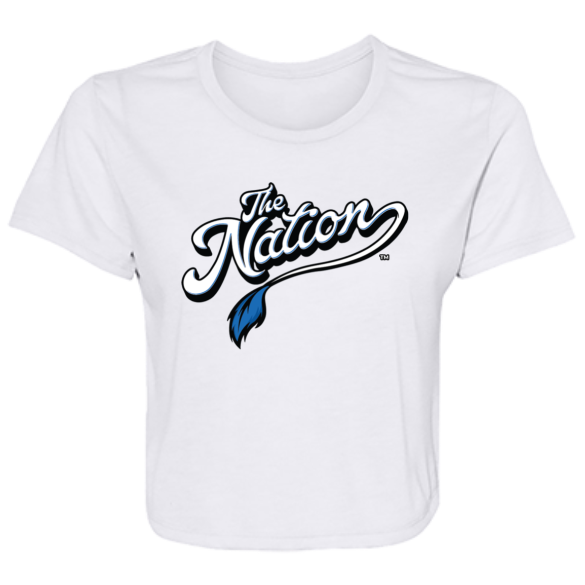 The Nation™ Ladies' Flowy Cropped Tee