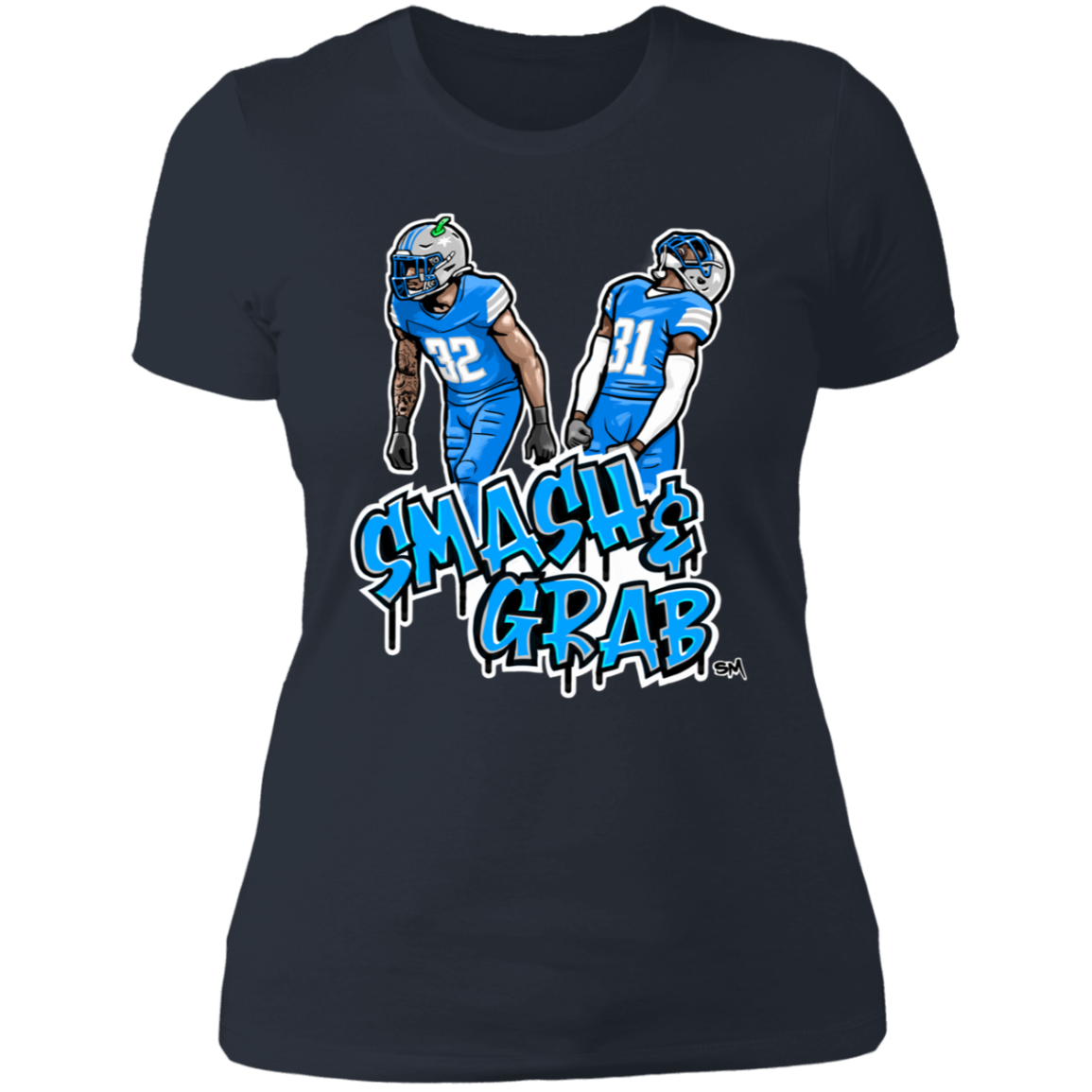 Smash & Grab Women's T-Shirt with Blue Jersey