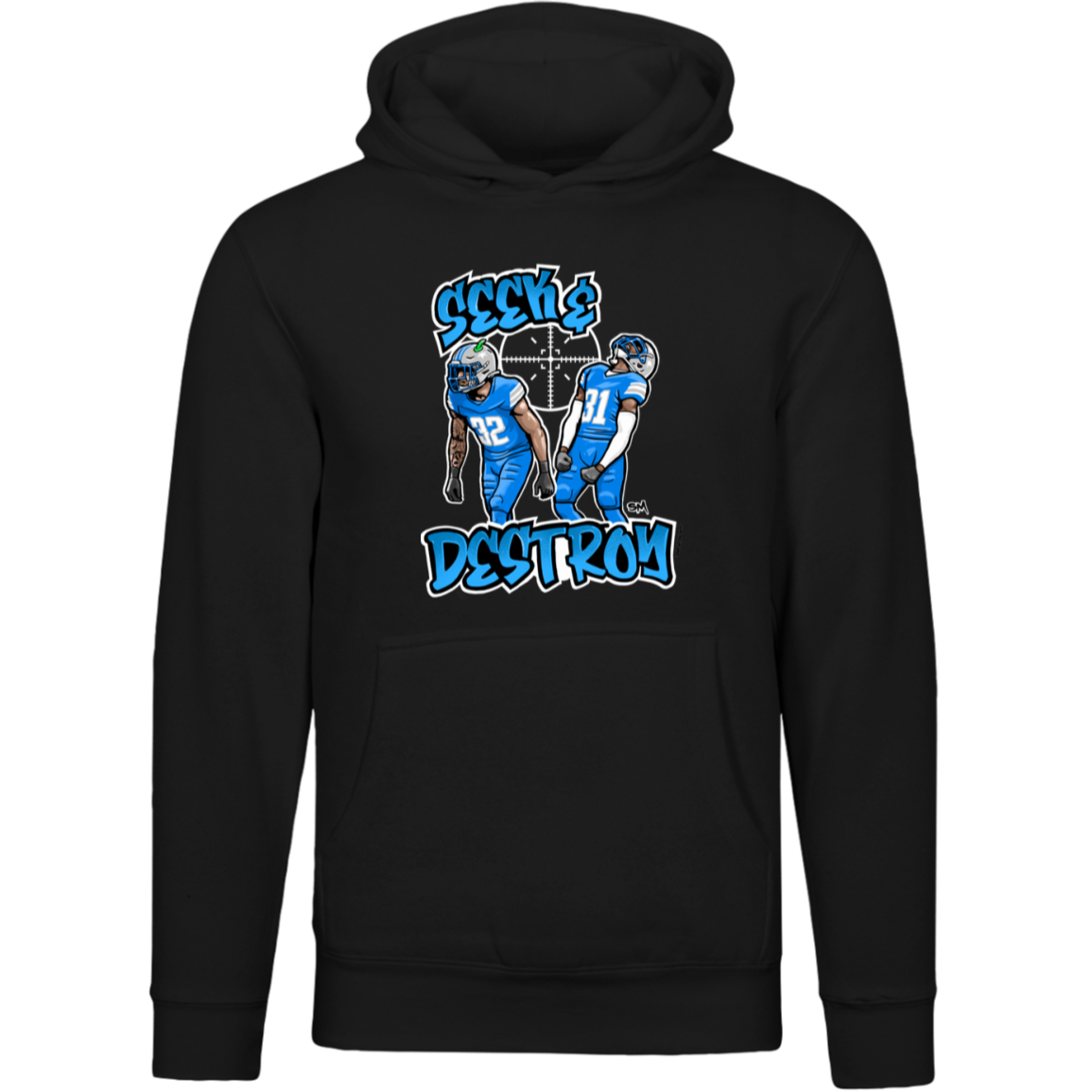 Seek & Destroy Unisex Black Hoodie