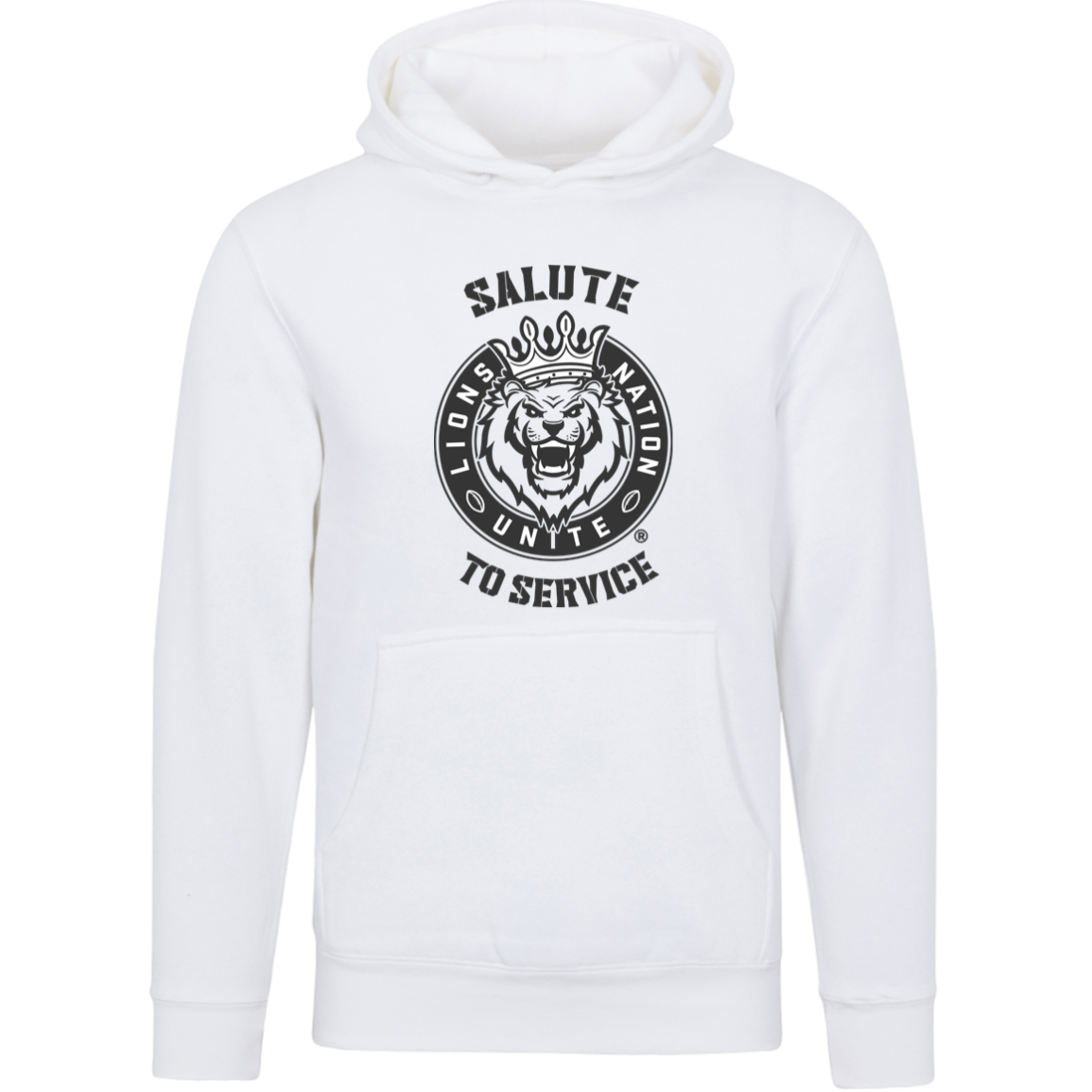 Lions Nation Unite Salute to Service Unisex Premium Hoodie