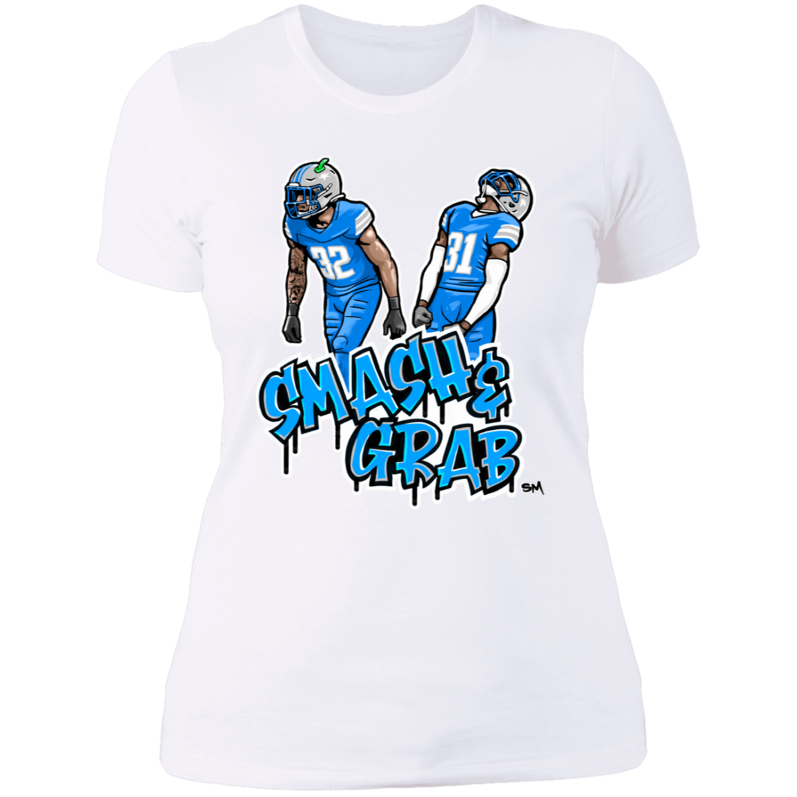 Smash & Grab Women's T-Shirt with Blue Jersey