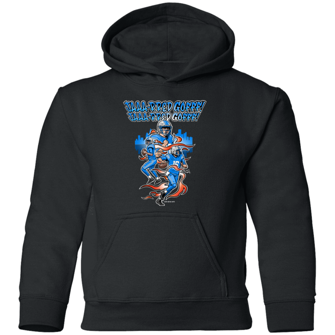 Detroit Quarterback Youth Pullover Hoodie