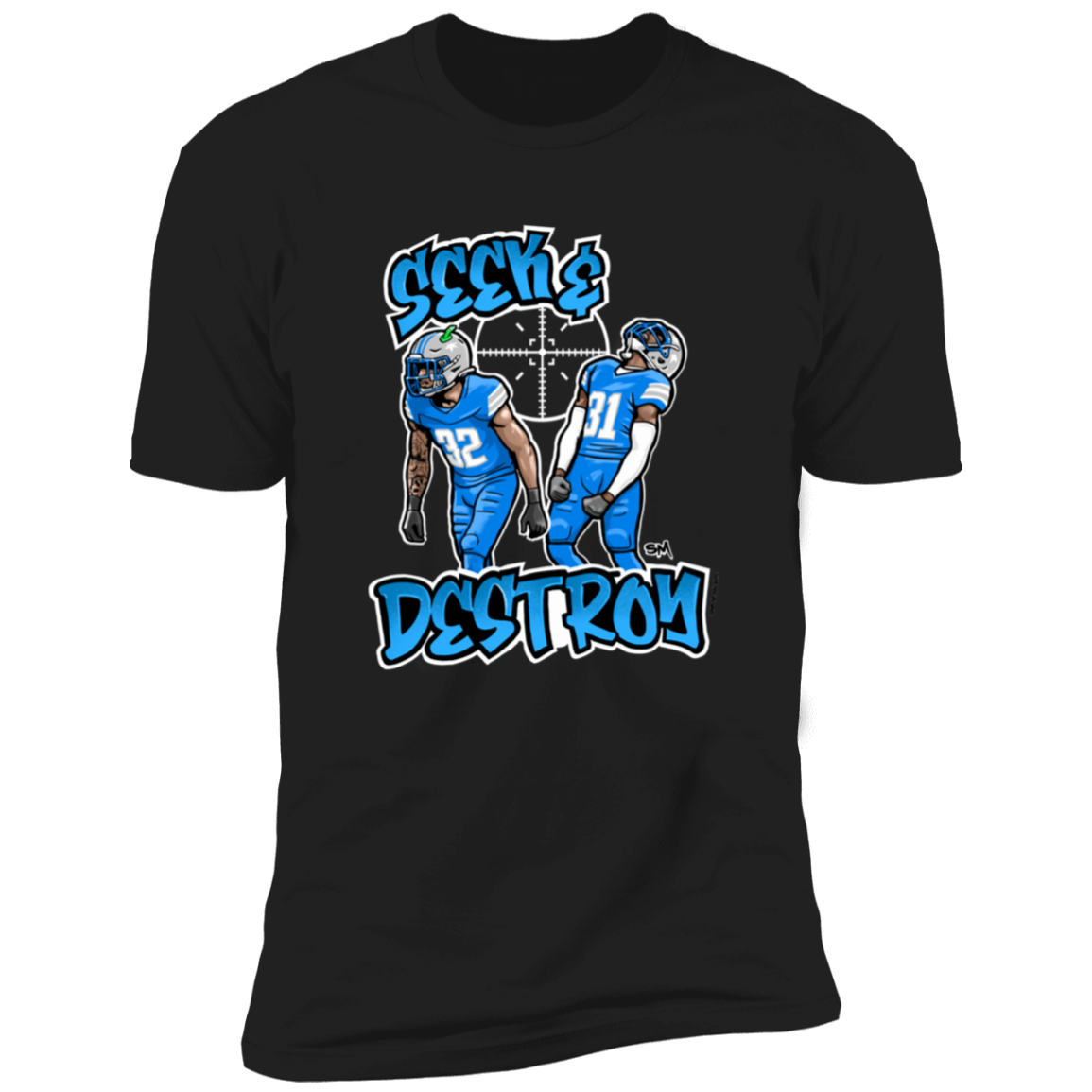 Seek & Destroy Men's Black T-Shirt