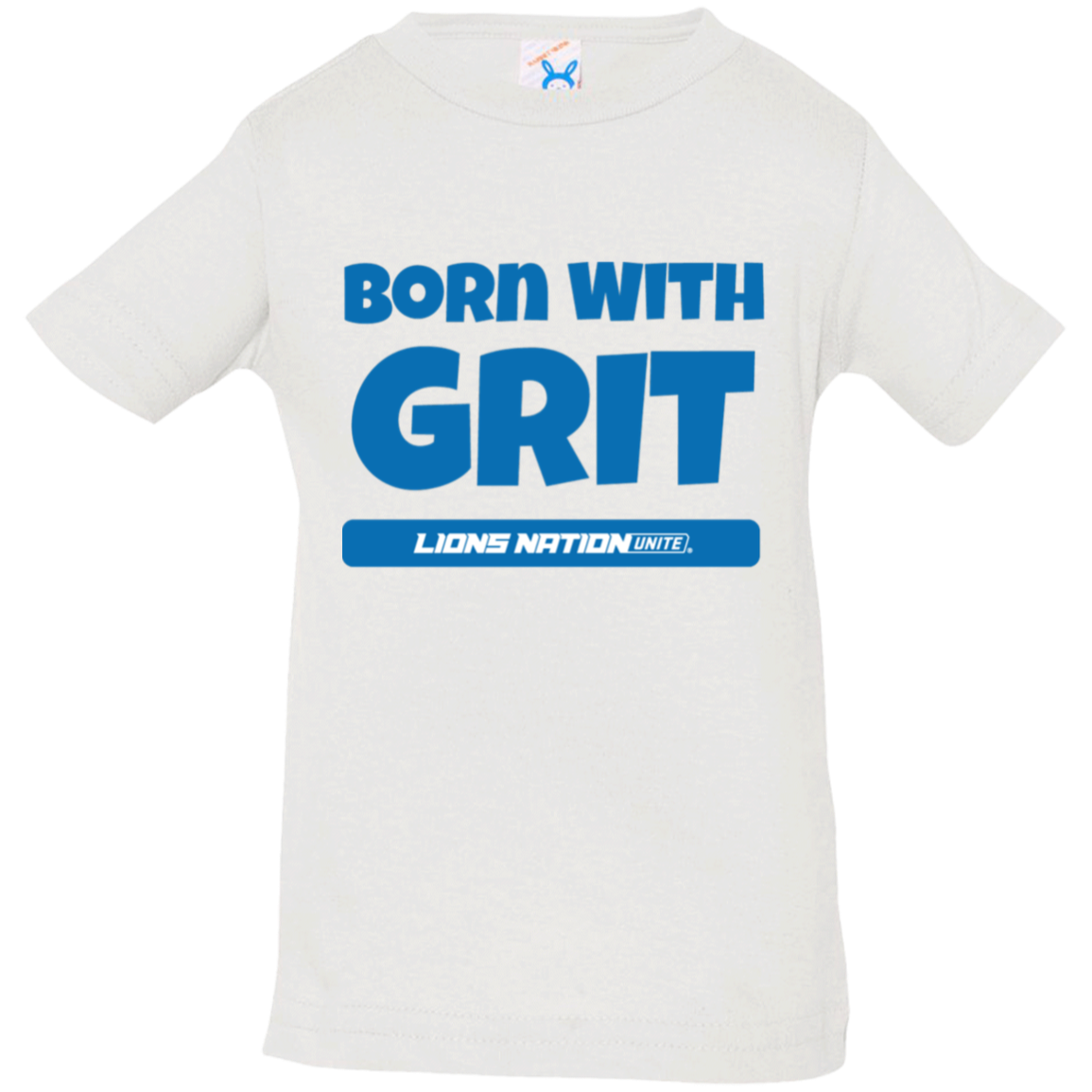 Born With Grit White Infant Jersey T-Shirt