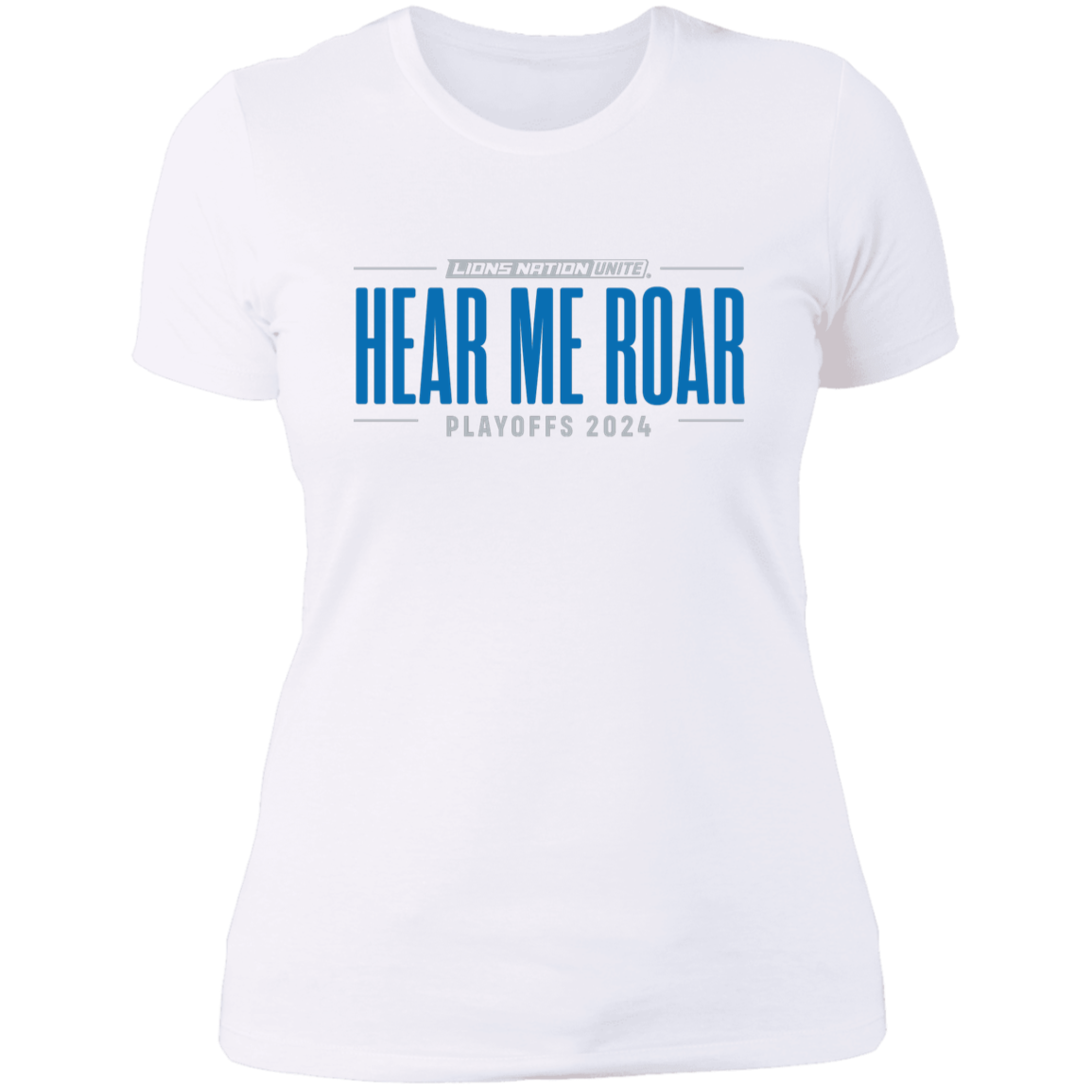Women's Lions Nation Unite® 2024 Official Fan Playoffs T-Shirt