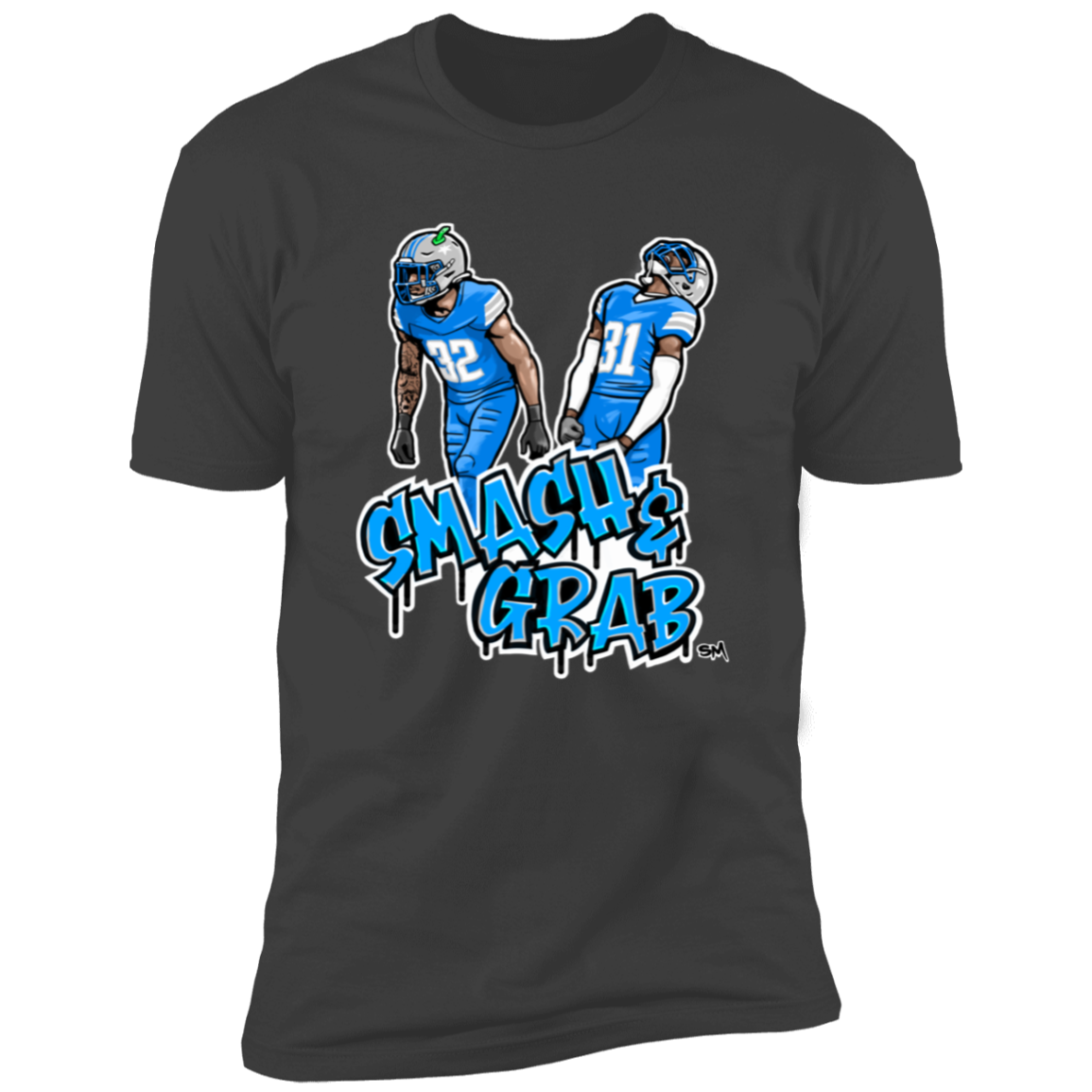 Smash & Grab Men's T-Shirt with Blue Jersey