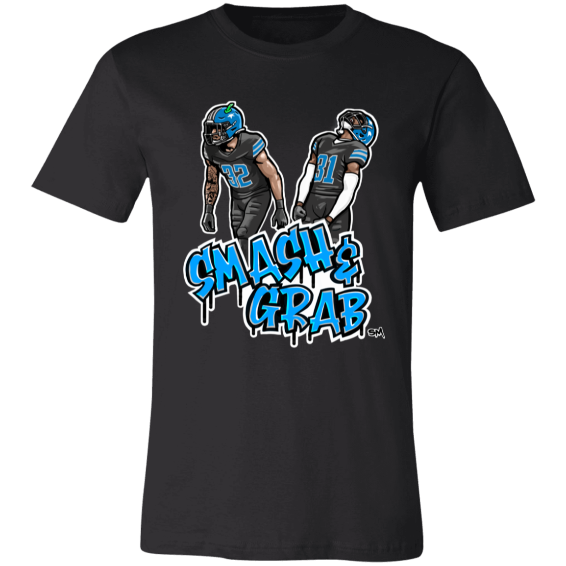 Smash & Grab Unisex T-Shirt with Black Jersey