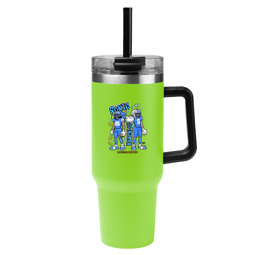 Sonic & Knuckles 40 oz Tumbler – Blue Jersey Edition