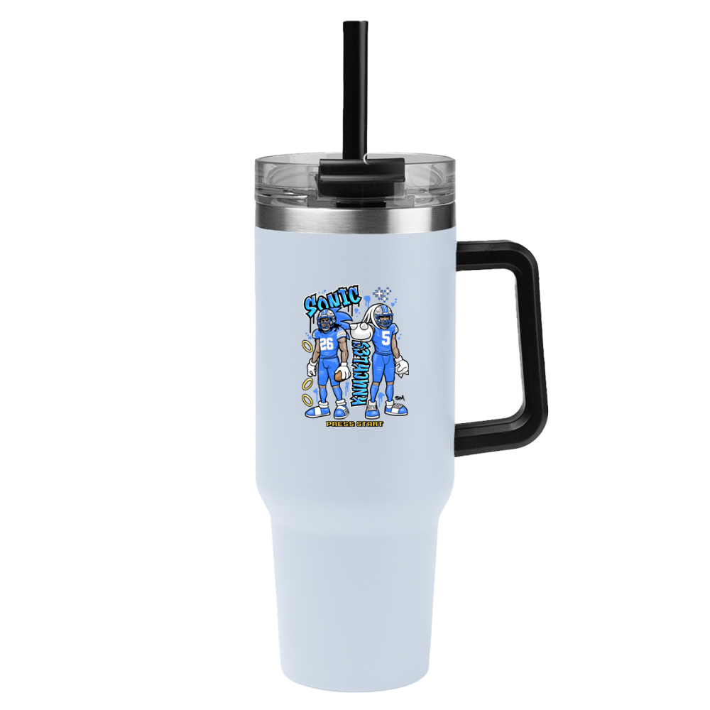 Sonic & Knuckles 40 oz Tumbler – Blue Jersey Edition