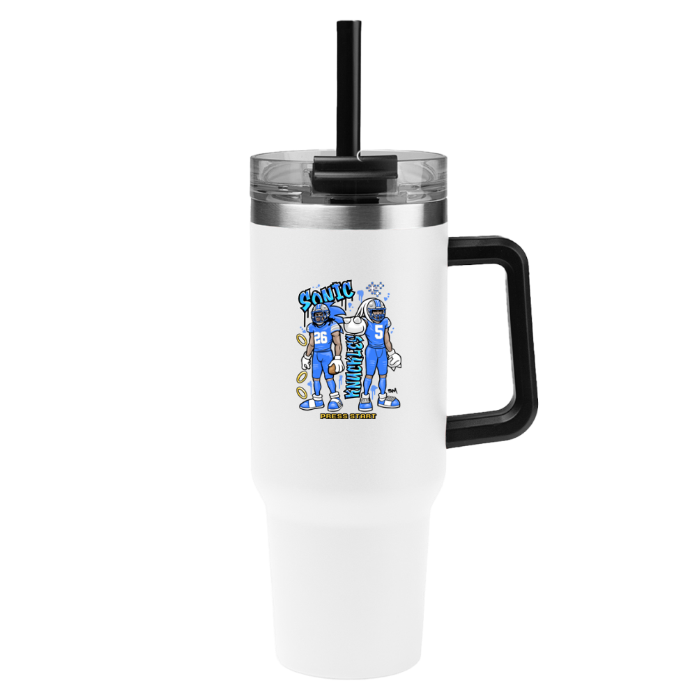 Sonic & Knuckles 40 oz Tumbler – Blue Jersey Edition