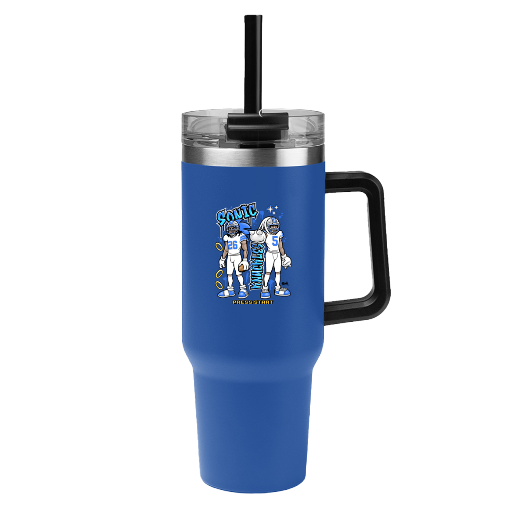 Sonic & Knuckles 40 oz Tumbler – White Jersey Edition