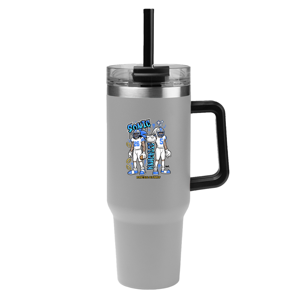 Sonic & Knuckles 40 oz Tumbler – White Jersey Edition