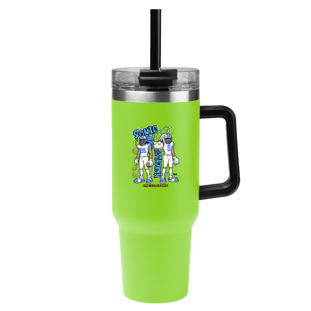 Sonic & Knuckles 40 oz Tumbler – White Jersey Edition