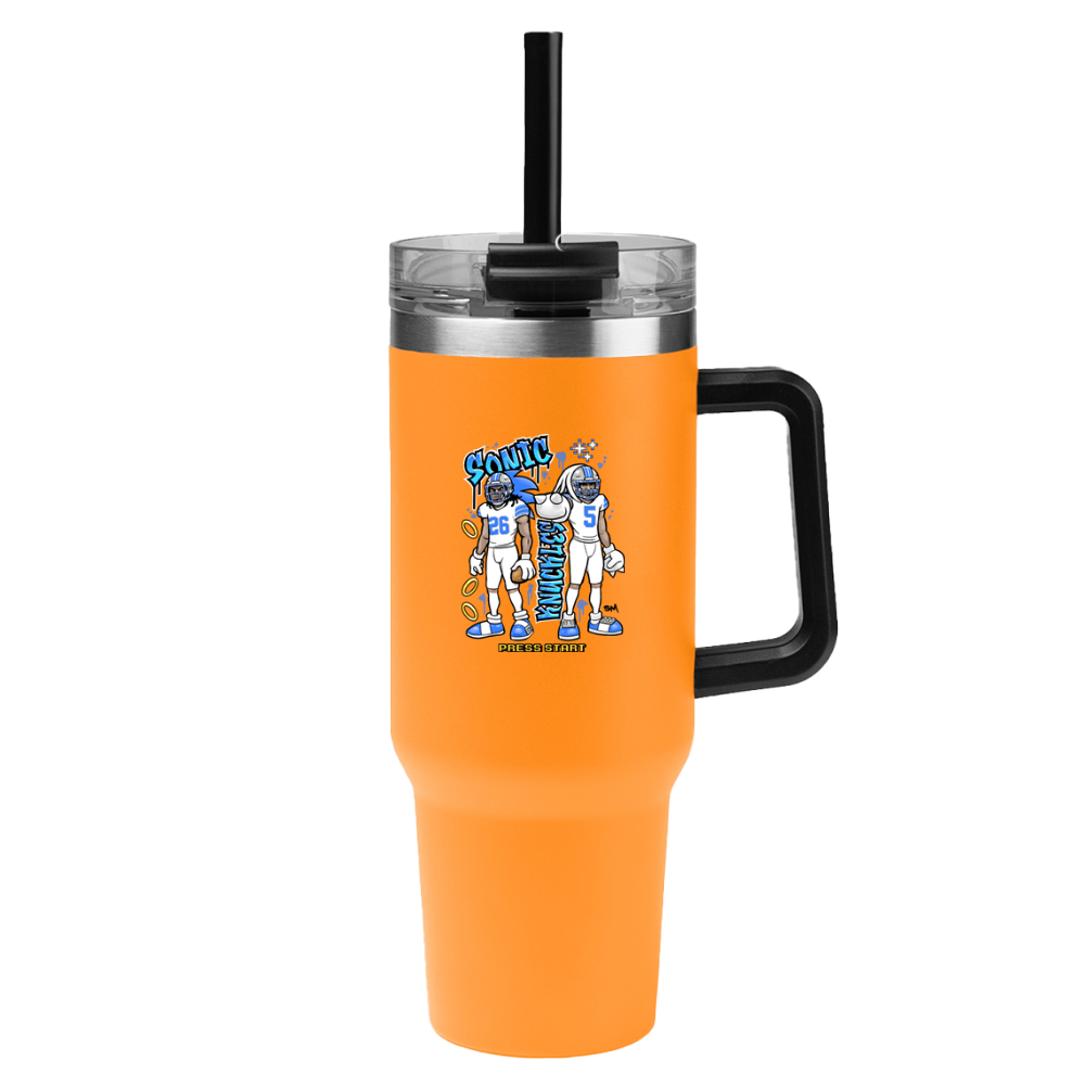 Sonic & Knuckles 40 oz Tumbler – White Jersey Edition