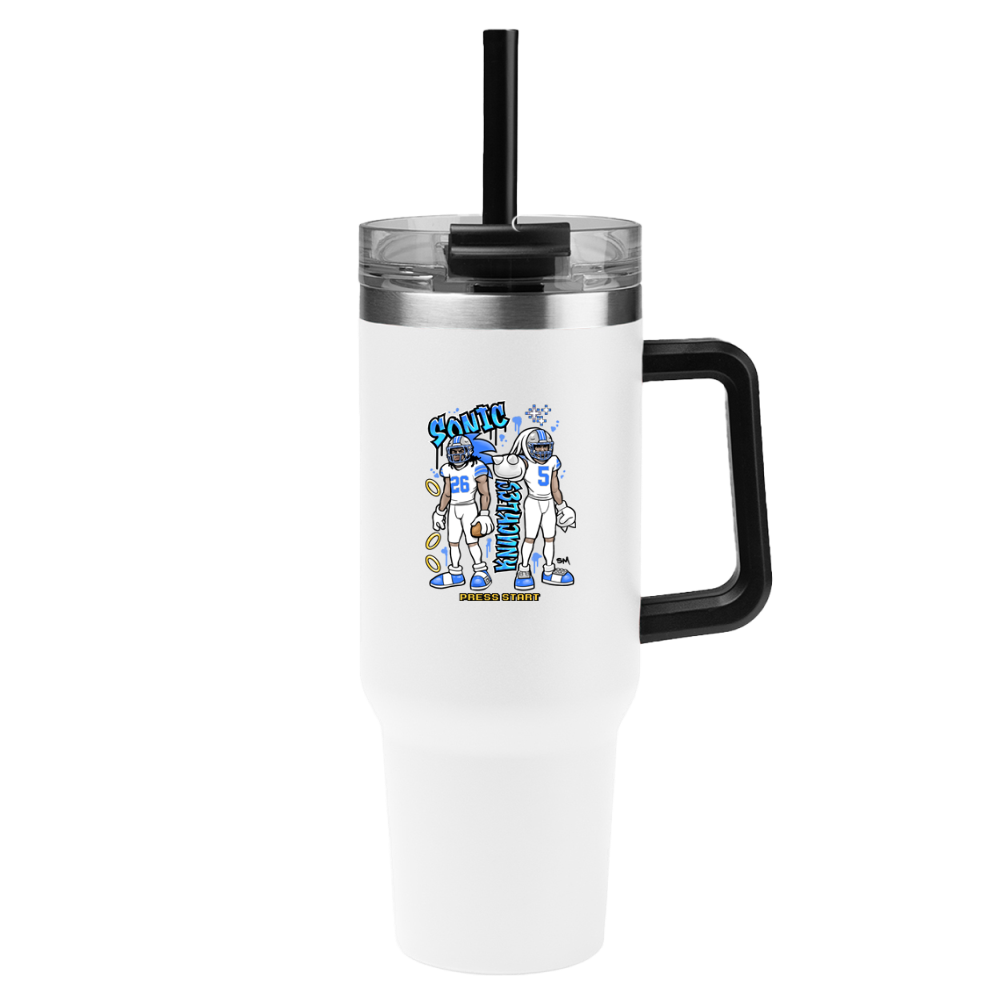 Sonic & Knuckles 40 oz Tumbler – White Jersey Edition