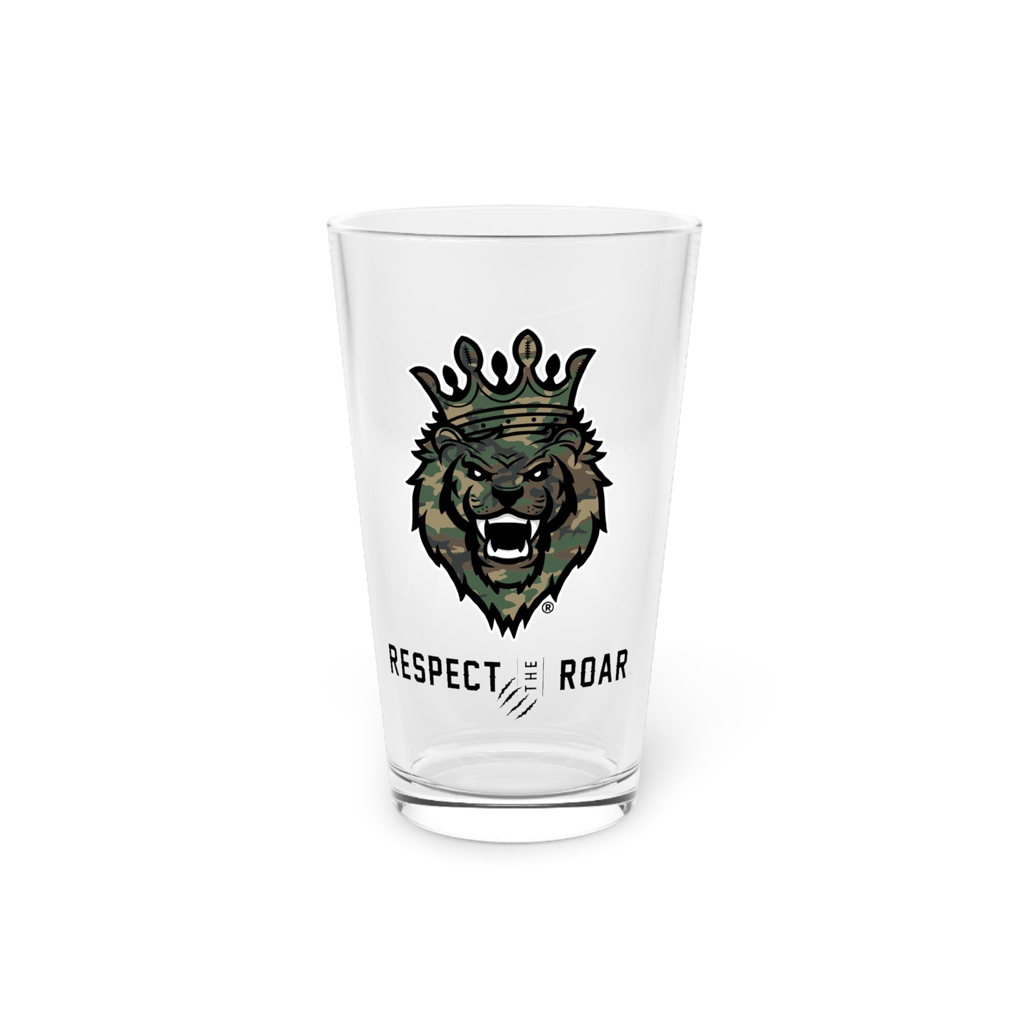 Set of 4 - Respect the Roar® Pint Glasses (Green)