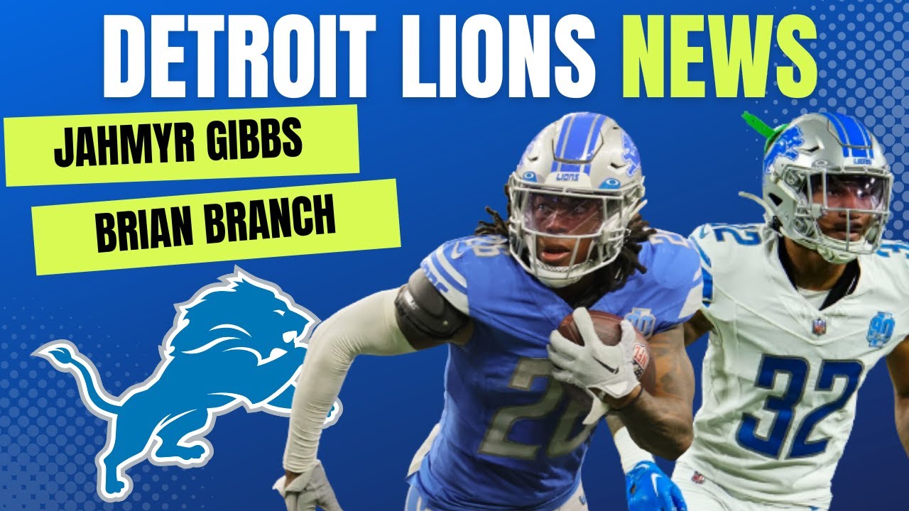 Detroit Lions News: Jahmyr Gibbs To Play Sunday, Brian Branch Healthy, Jonah Jackson Injury News