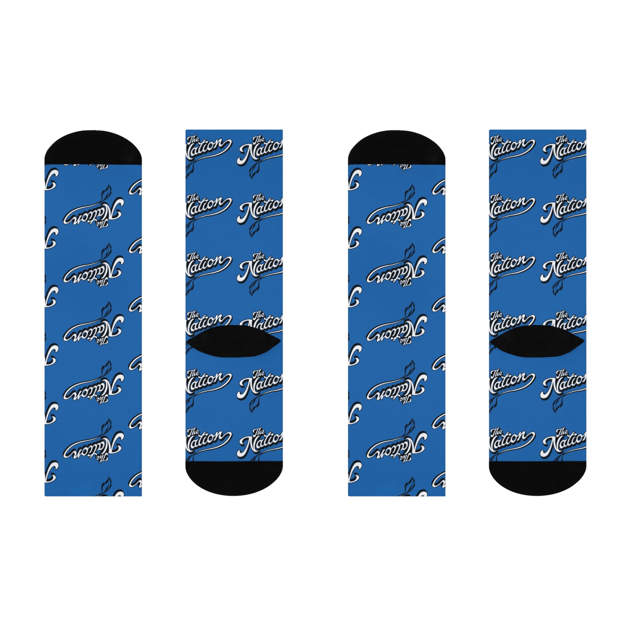 The Nation™ Cushioned Crew Socks (Blue)