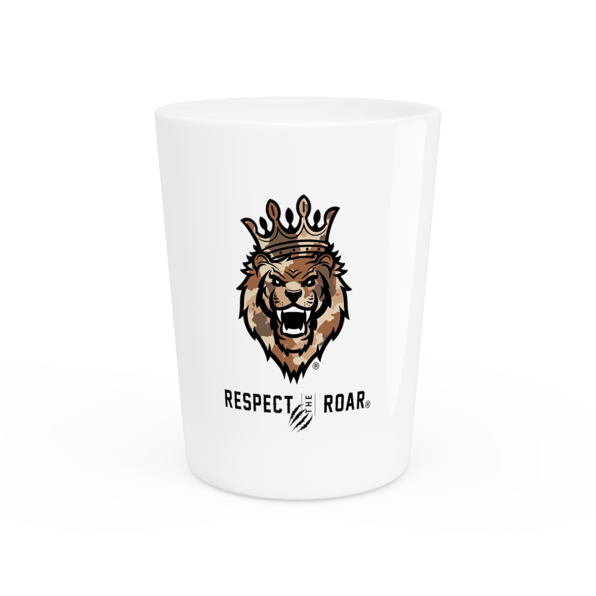 Respect The Roar® Brown Shot Glass, 1.9oz