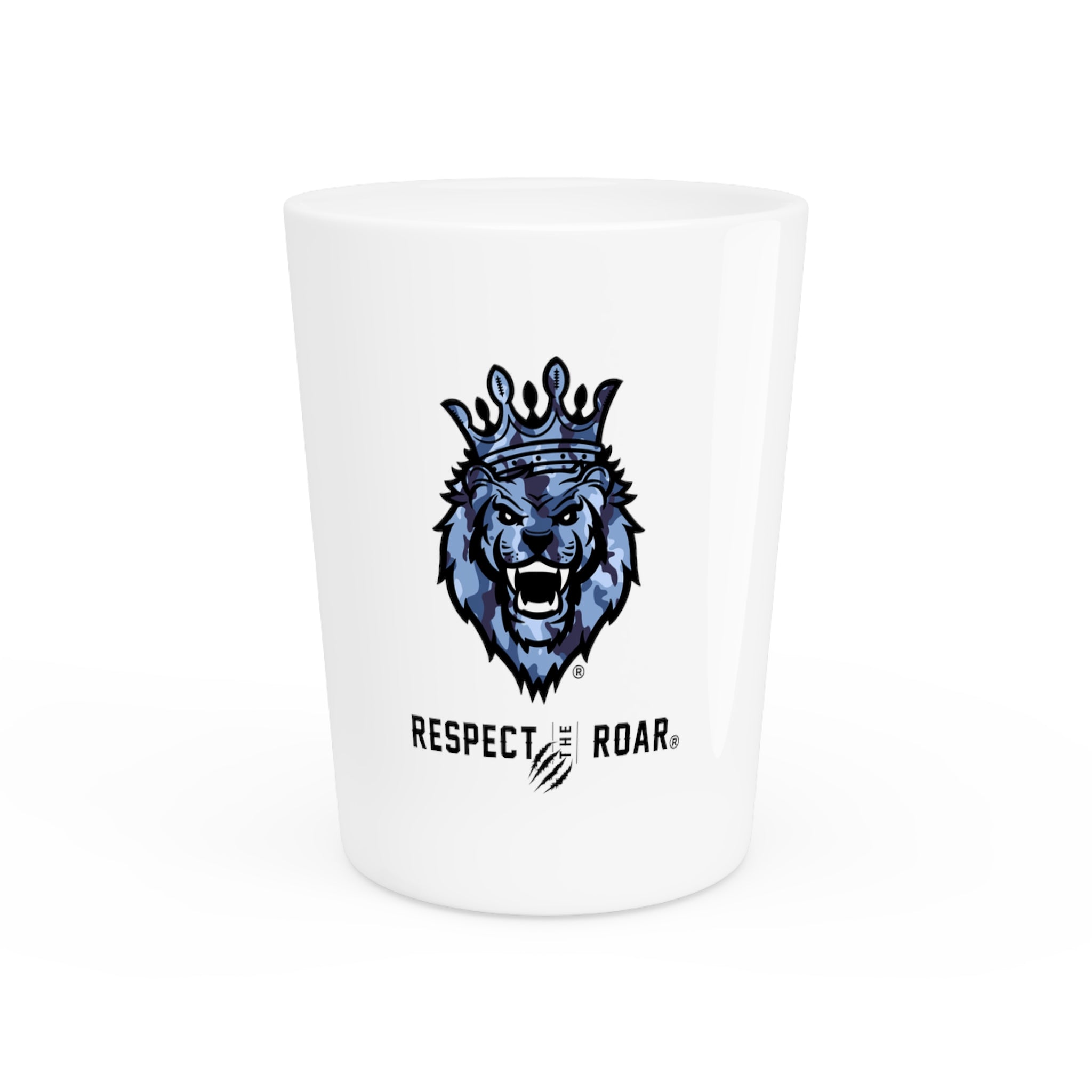 Respect The Roar® Blue Shot Glass, 1.9oz
