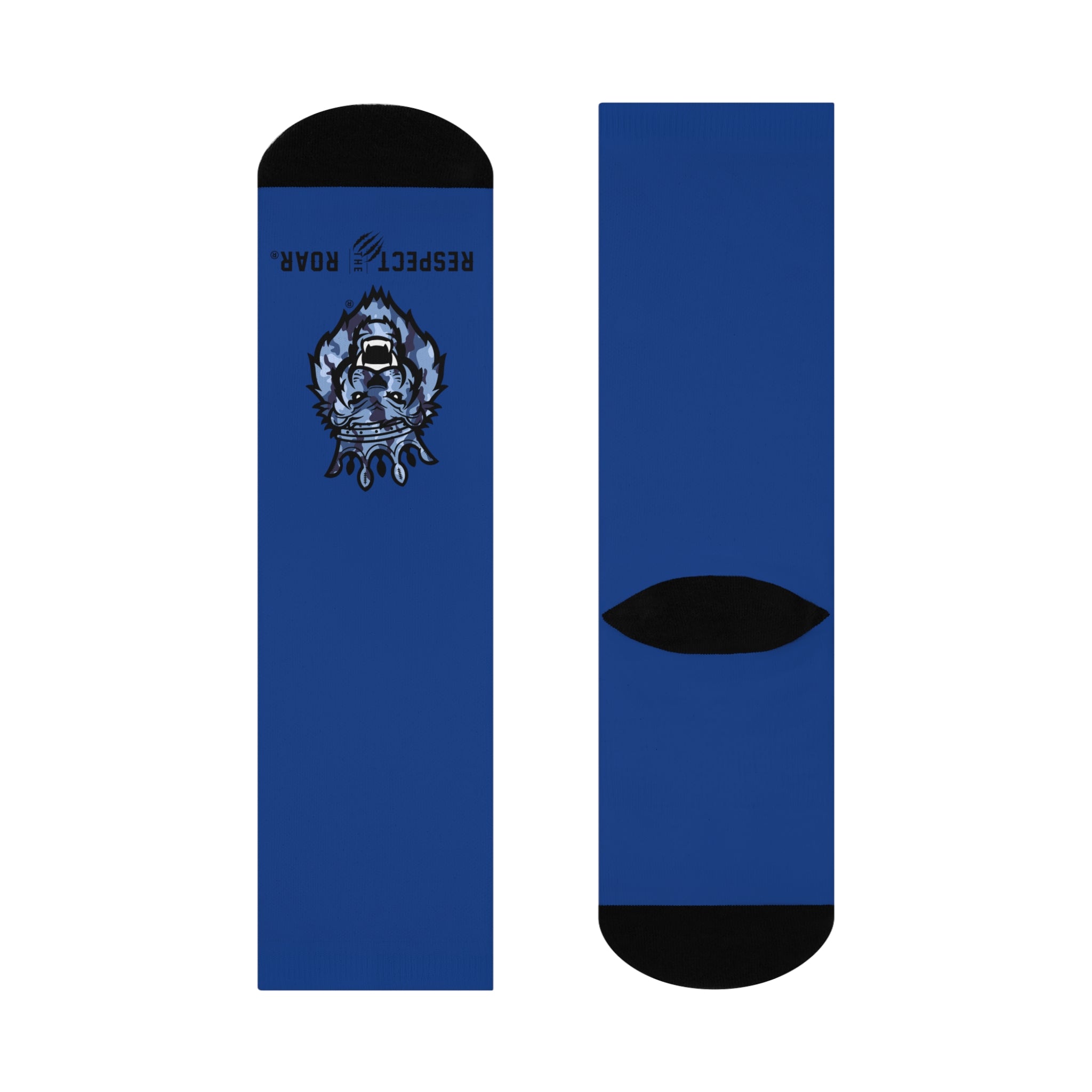 Respect the Roar® Cushioned Crew Socks (Blue)