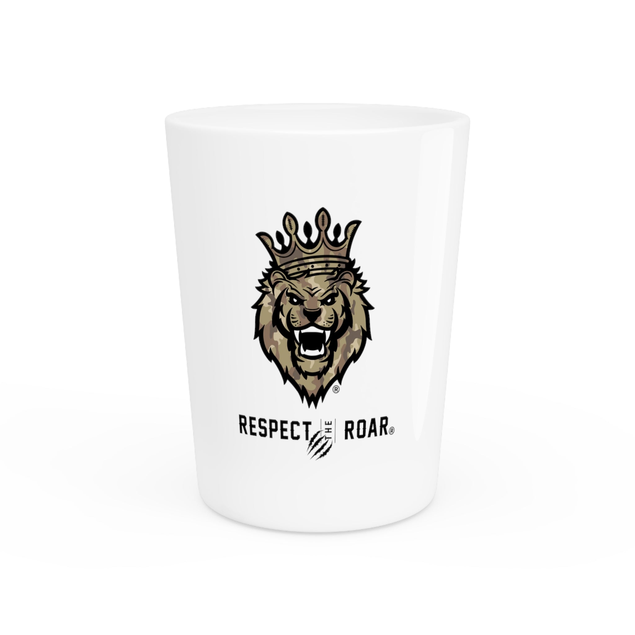 Respect The Roar® Tan Shot Glass, 1.9oz