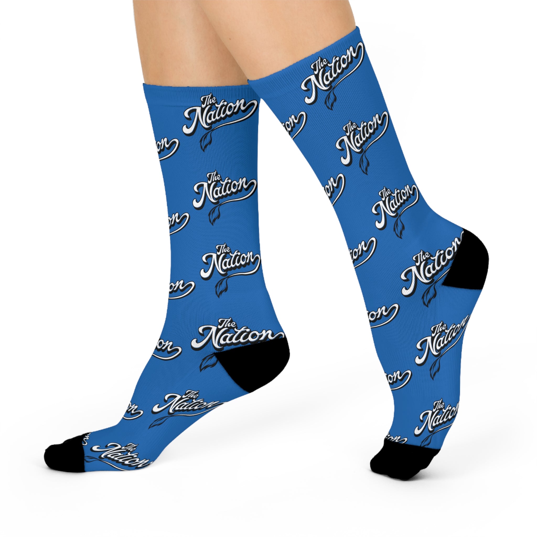 The Nation™ Cushioned Crew Socks (Blue)