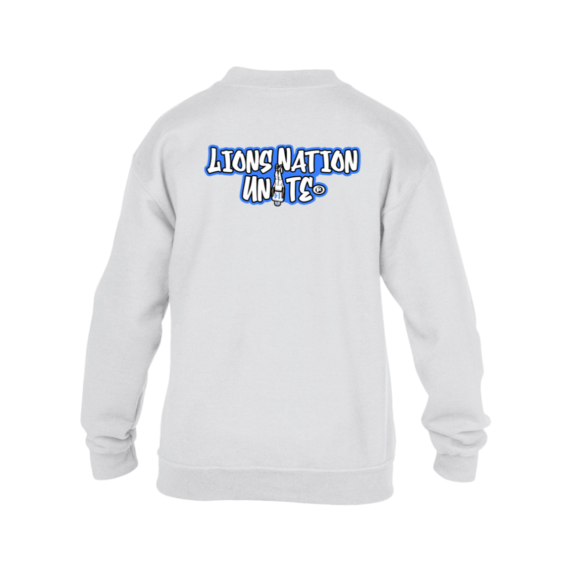 Detroit GRIT White Kids Heavy Blend Fleece