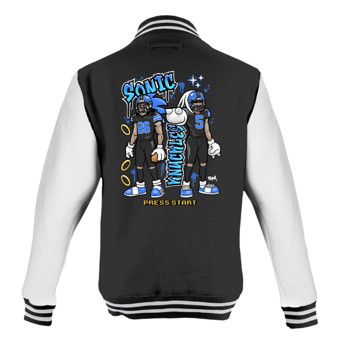 Detroit Sonic & Knuckles Men's Letterman Jacket