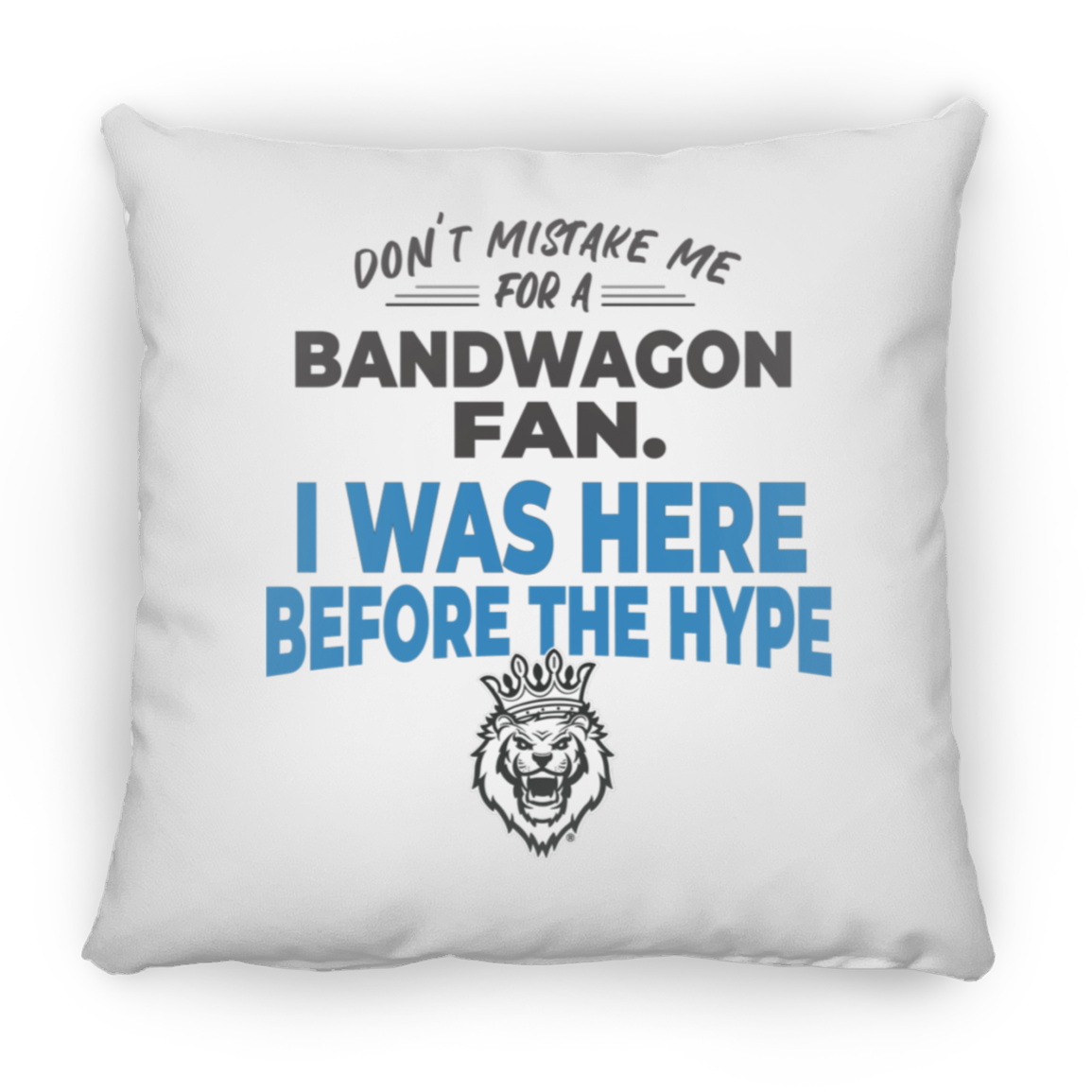 Before the Hype White Square Pillow