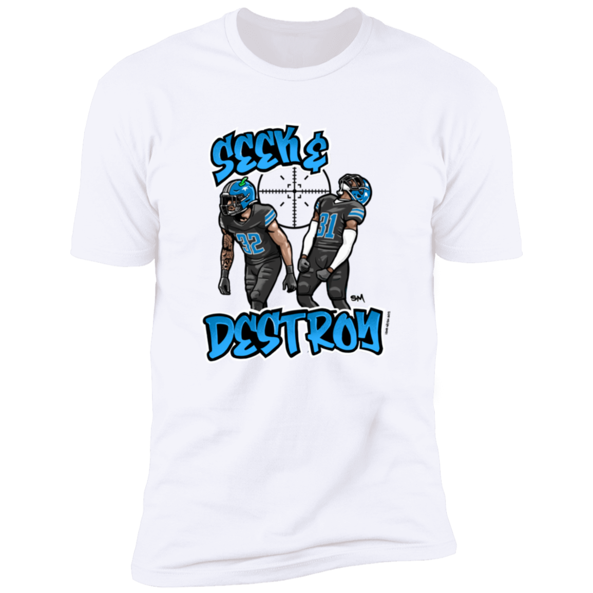 Seek & Destroy Men's White T-Shirt