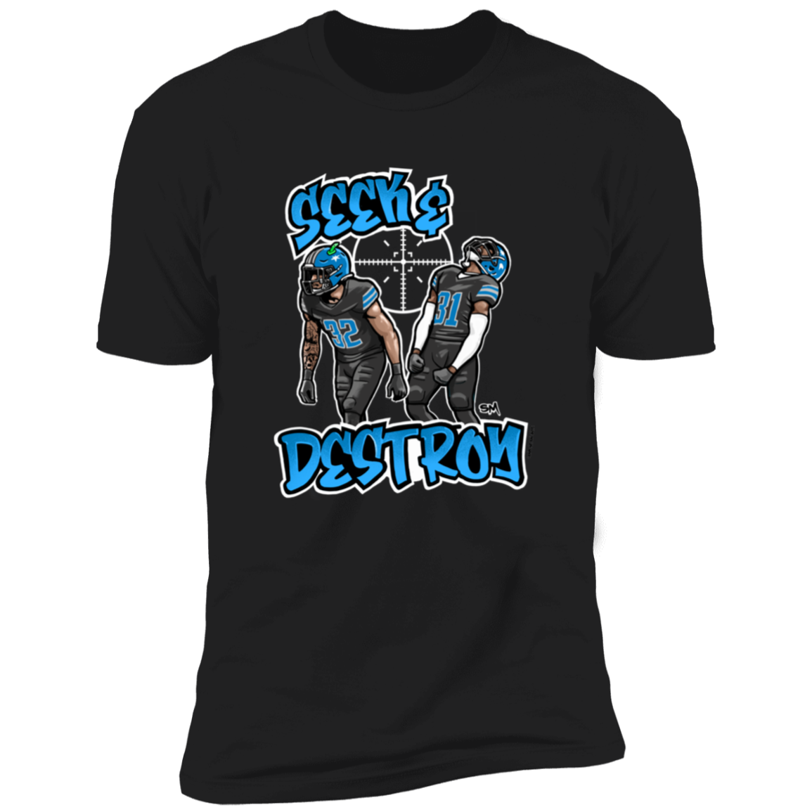 Seek & Destroy Men's Black T-Shirt