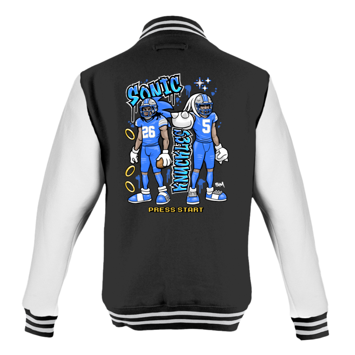 Detroit Sonic & Knuckles Men's Letterman Jacket