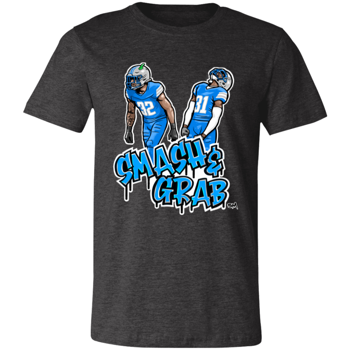 Smash & Grab Unisex T-Shirt with Blue Jersey