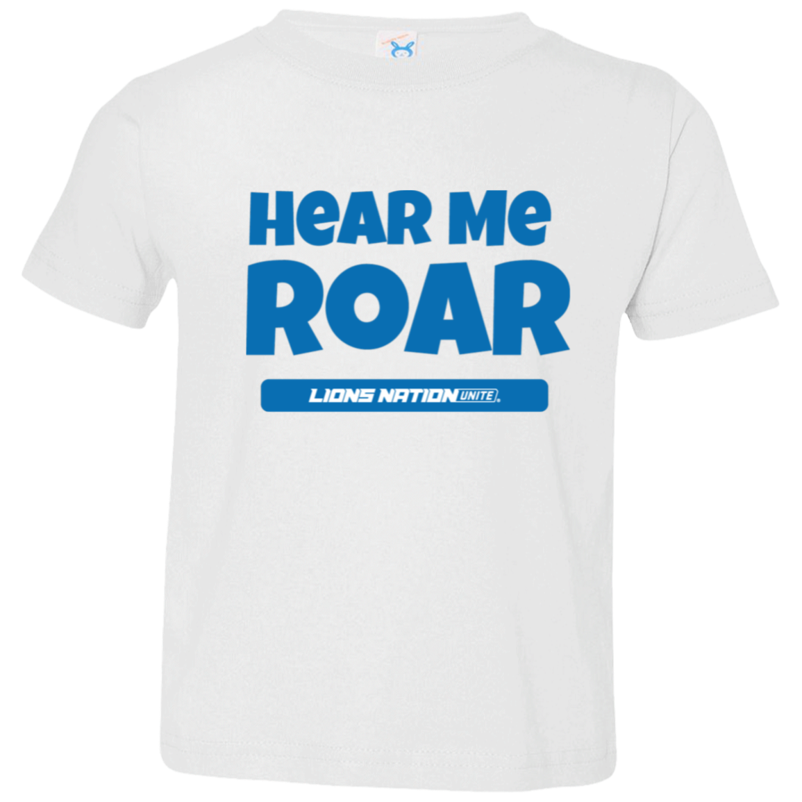 Hear Me Roar Toddler White Jersey T-Shirt