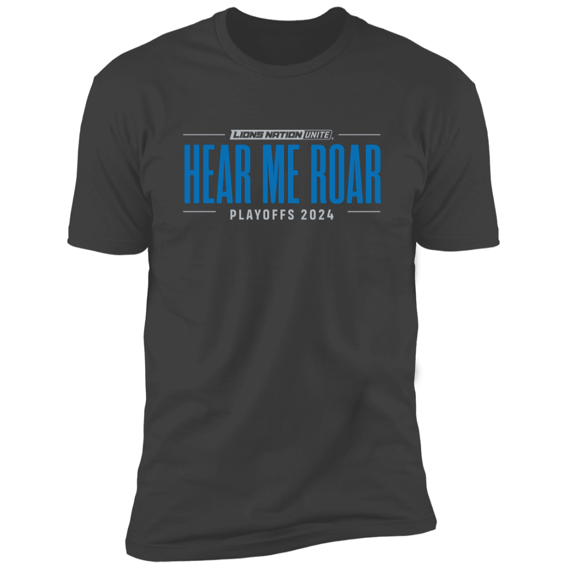 Hear Me Roar Fan Playoffs Men's Black T-Shirt