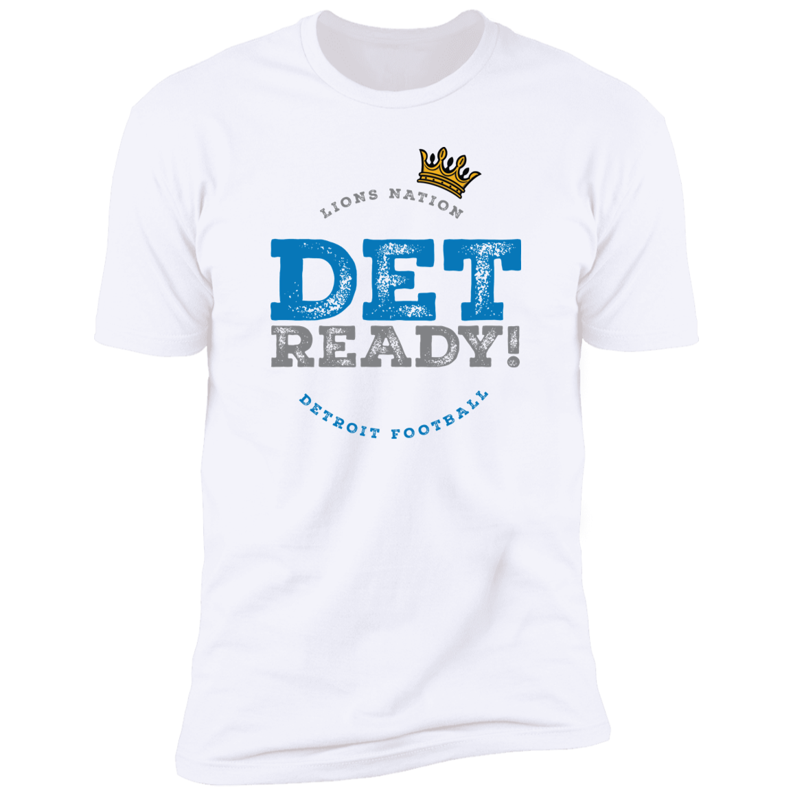 Det Ready! Detroit Football White T-Shirt
