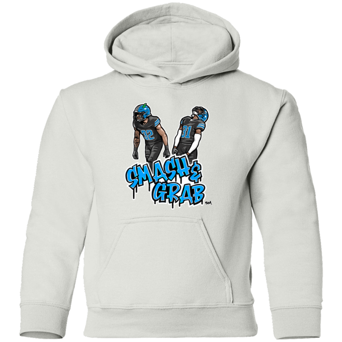 Smash & Grab Youth Pullover Hoodie with Black Jersey