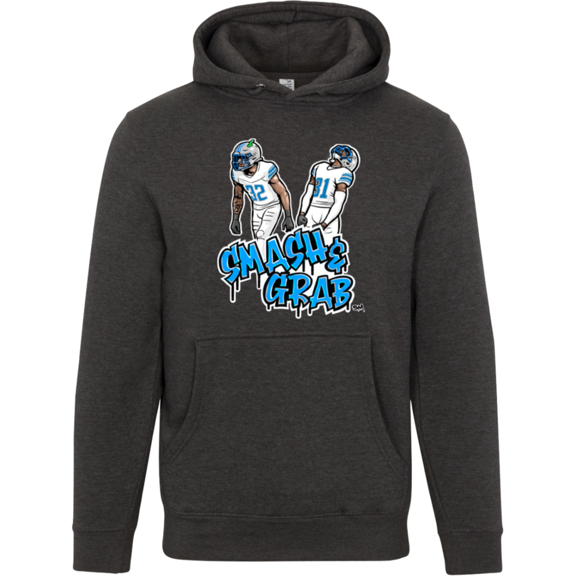 Smash & Grab Unisex Hoodie with White Jersey