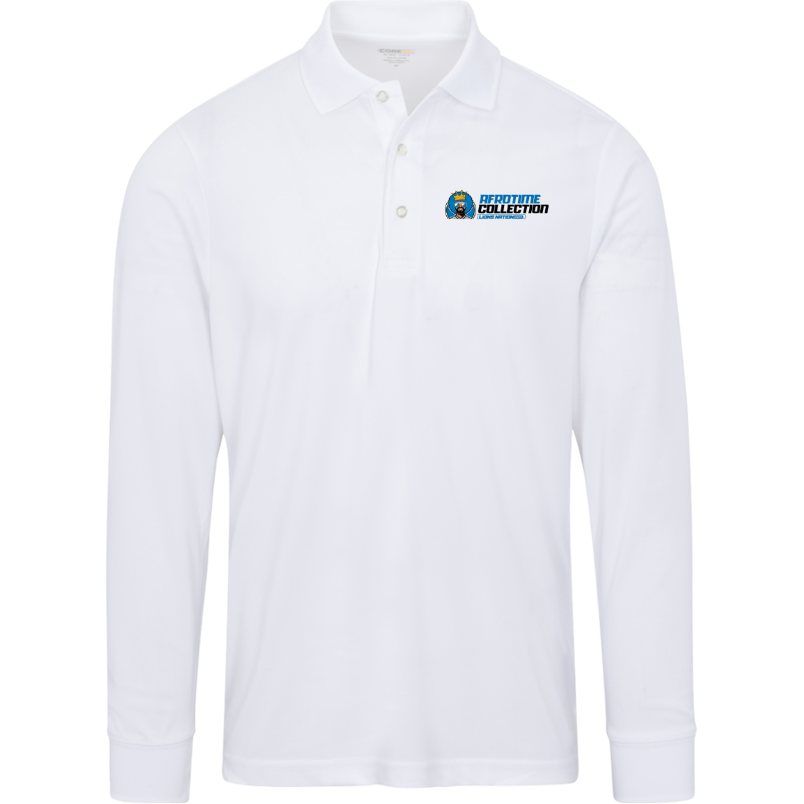 Go For It! Men's Long Sleeve Pique Polo