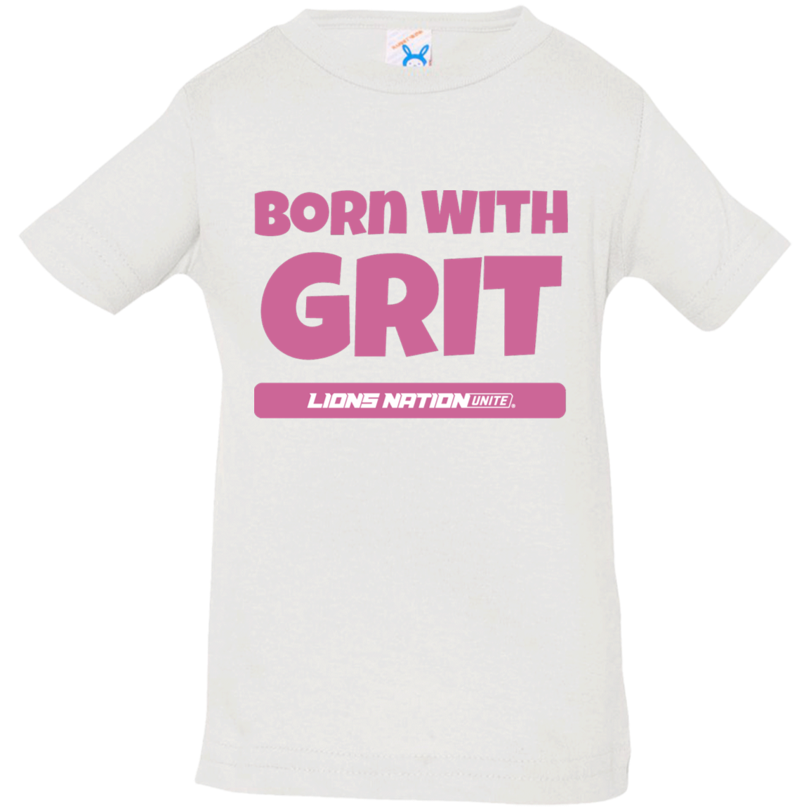 Born With Grit White Infant Jersey T-Shirt