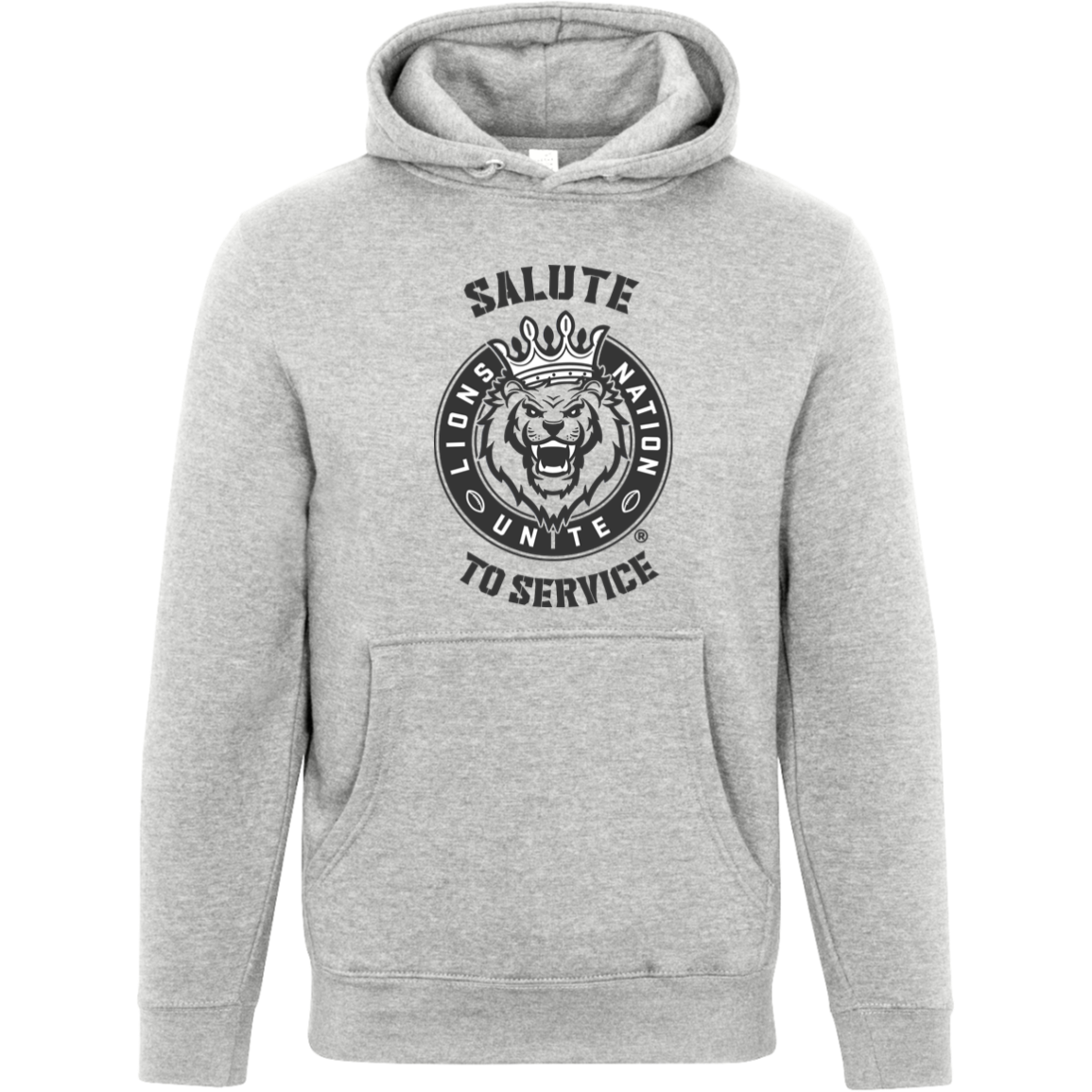 Lions Nation Unite Salute to Service Unisex Premium Hoodie