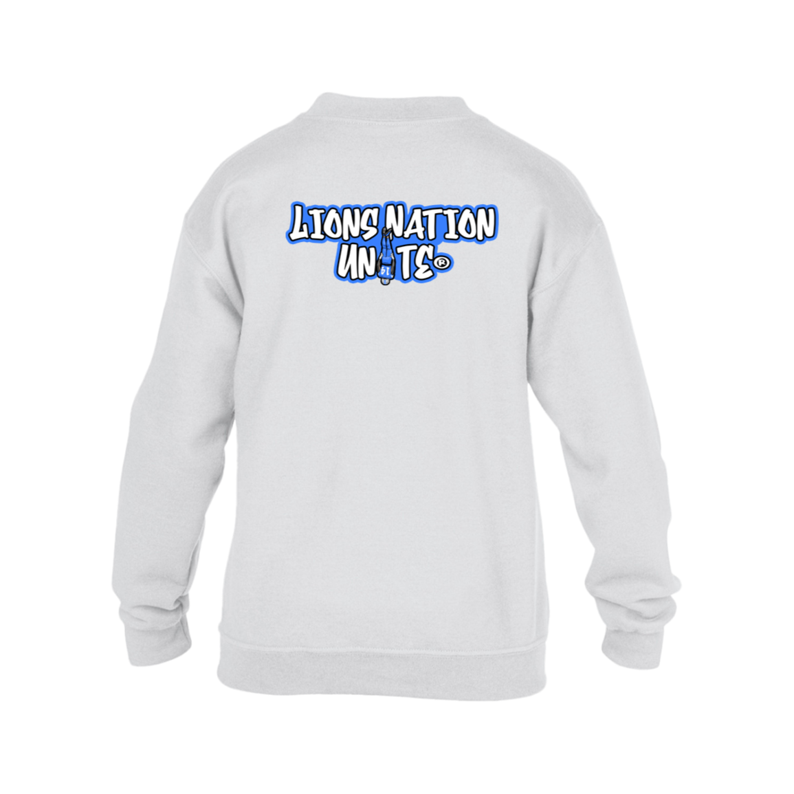 Detroit GRIT White Kids Heavy Blend Fleece