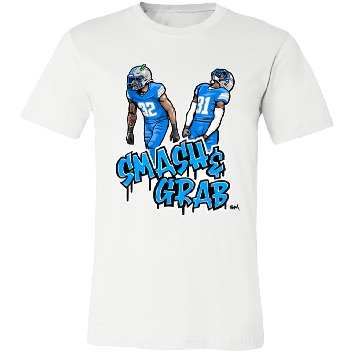 Smash & Grab Unisex T-Shirt with Blue Jersey