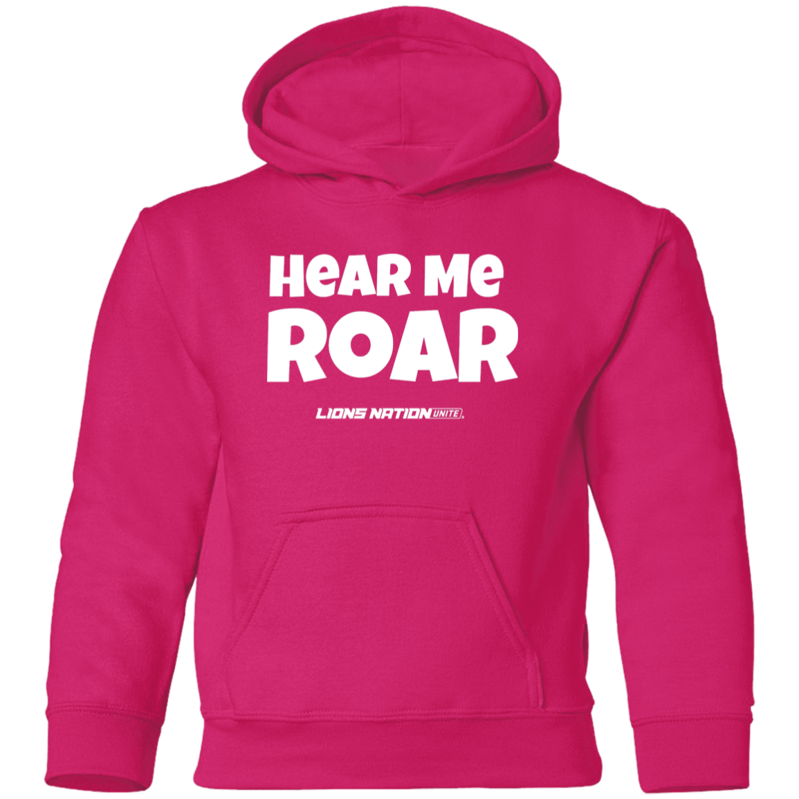 Hear Me Roar Youth Pullover Hoodie