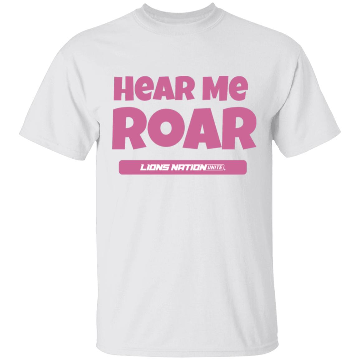 Hear Me Roar Youth White T-Shirt